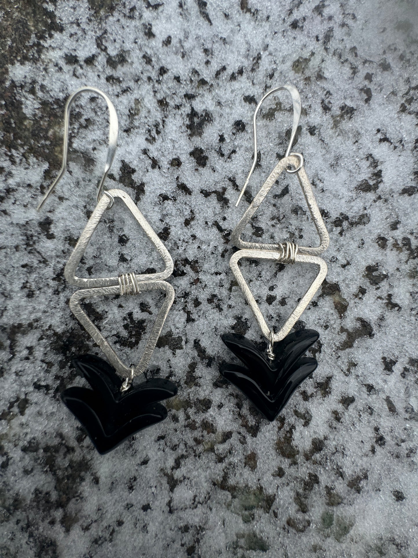 Black Obsidian Earrings