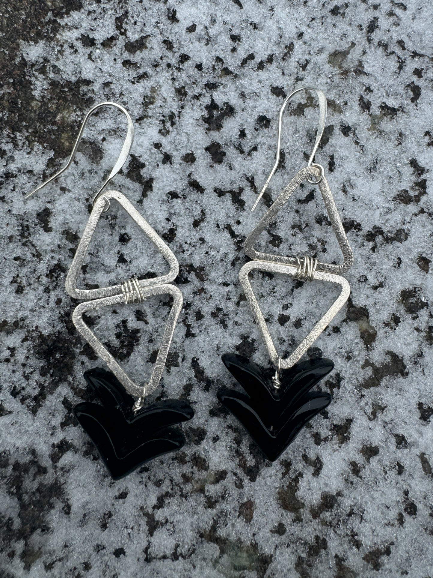Black Obsidian Earrings