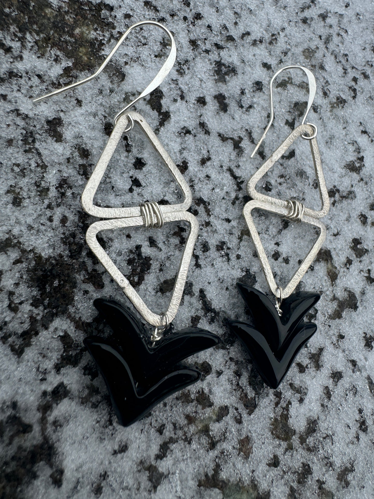 Black Obsidian Earrings