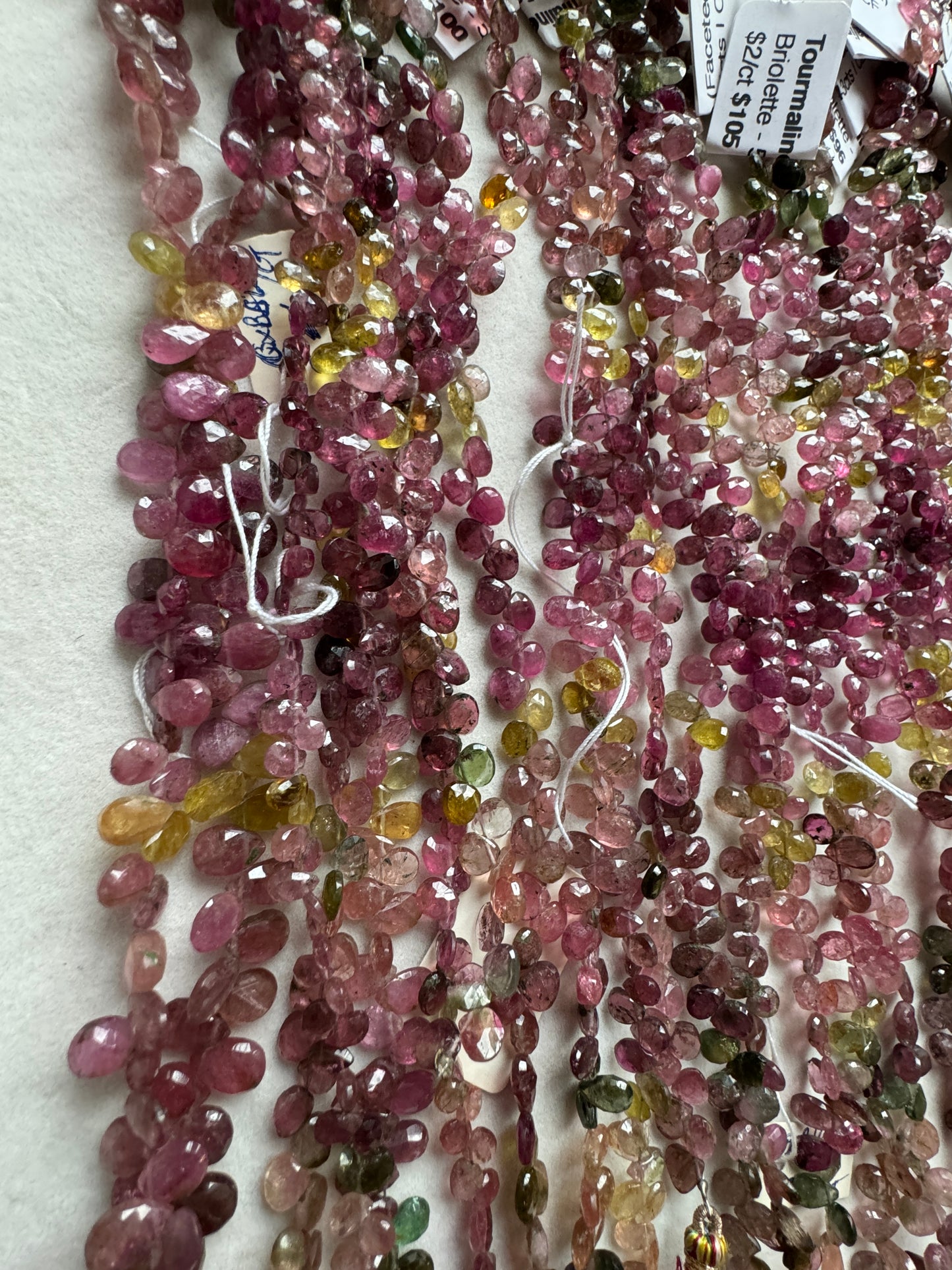 Tourmaline Briolettes (Faceted)