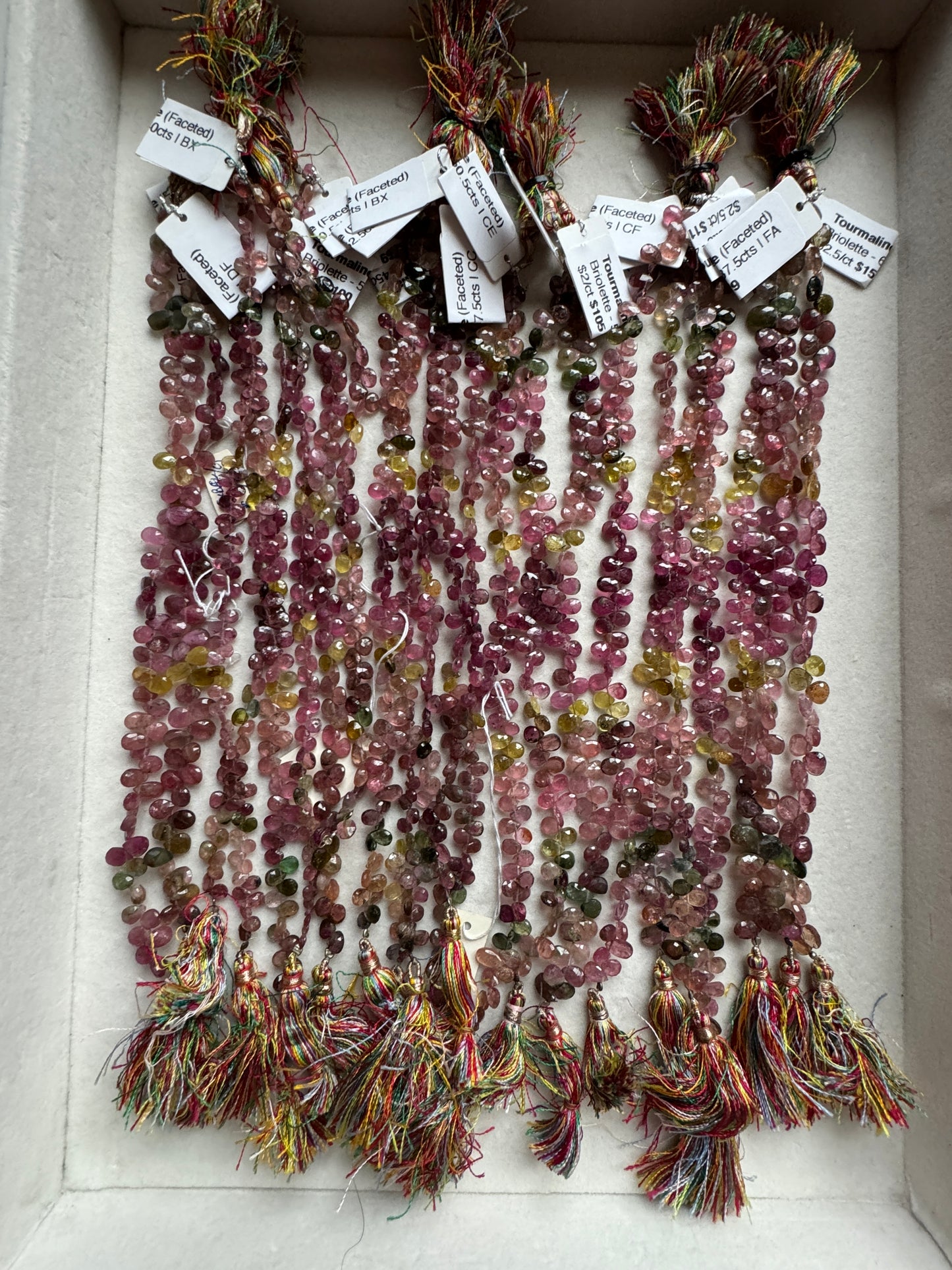 Tourmaline Briolettes (Faceted)