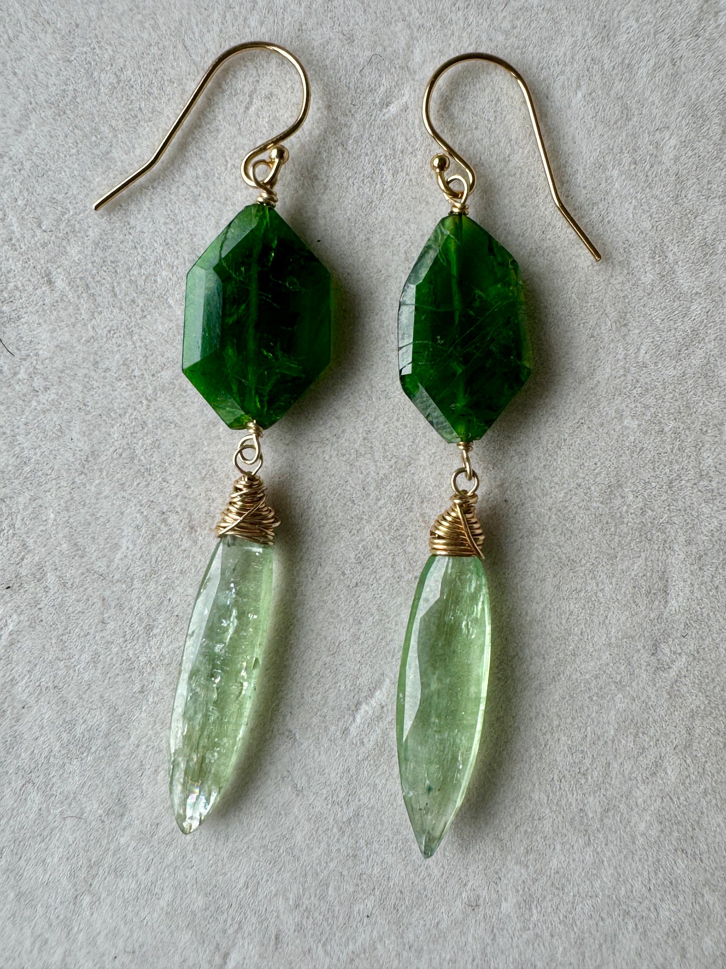 Chrome Diopside & Green Kyanite