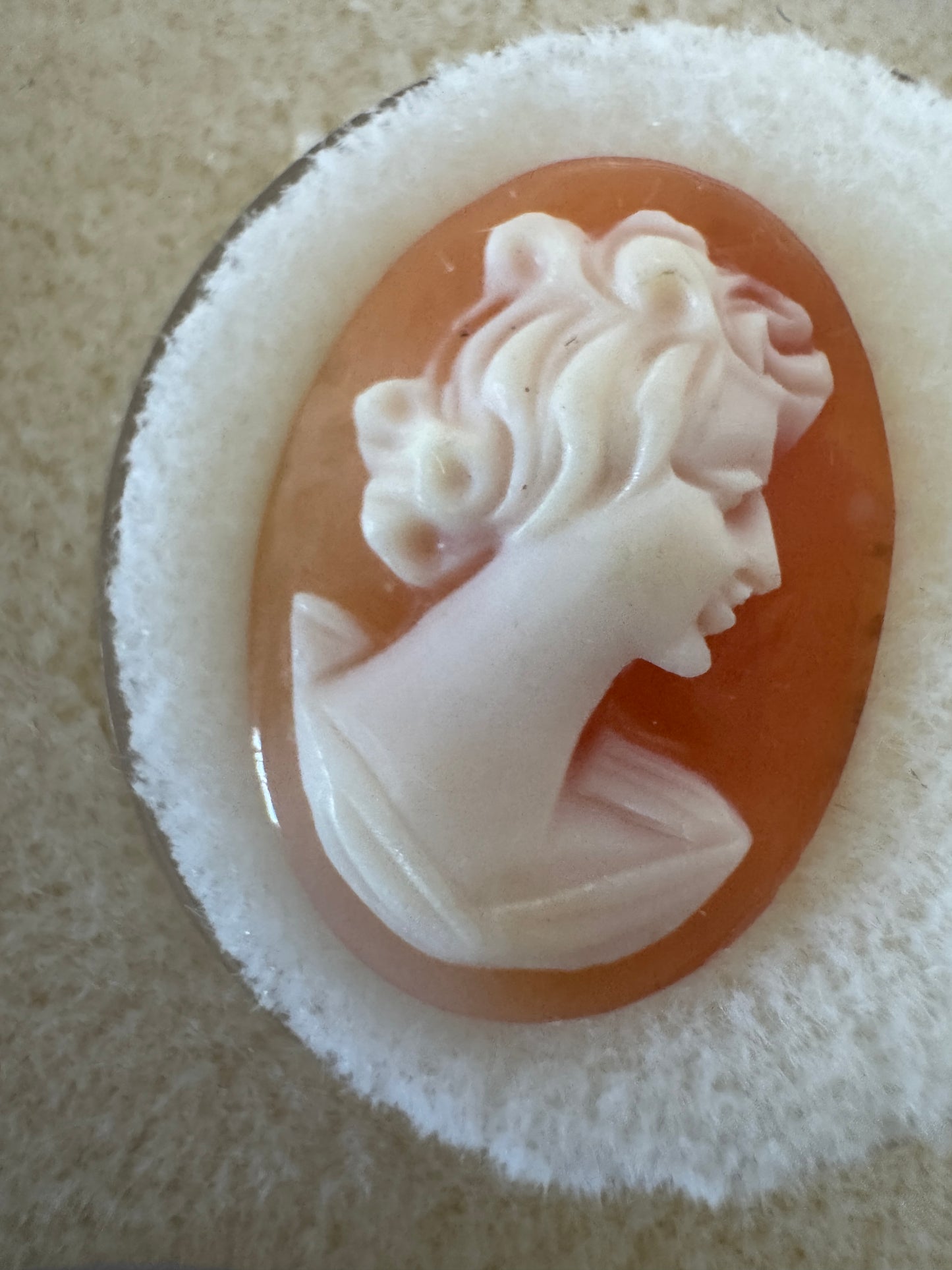 Sardinian Cameo, Coral/Shell and MOP - 2 Sizes