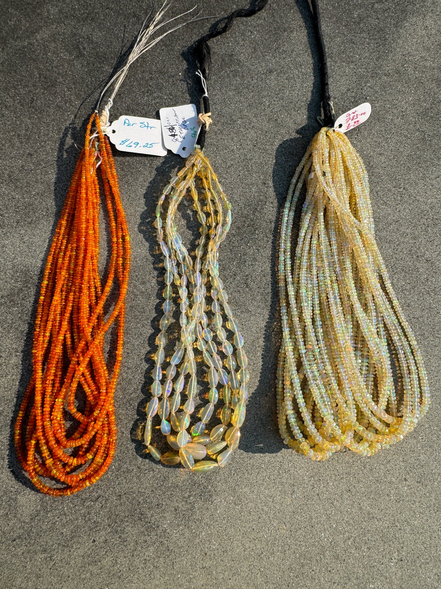 Yellow OPAL Faceted Roundelle