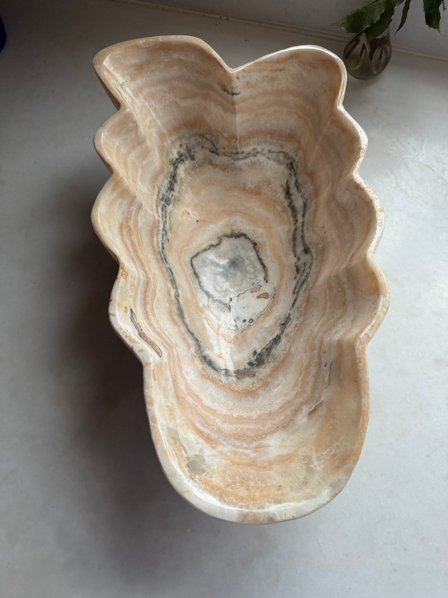 Beautiful Decorative Onyx Bowl, Home Decor, Dinner Room Essential, Centerpiece, Fruit Platter