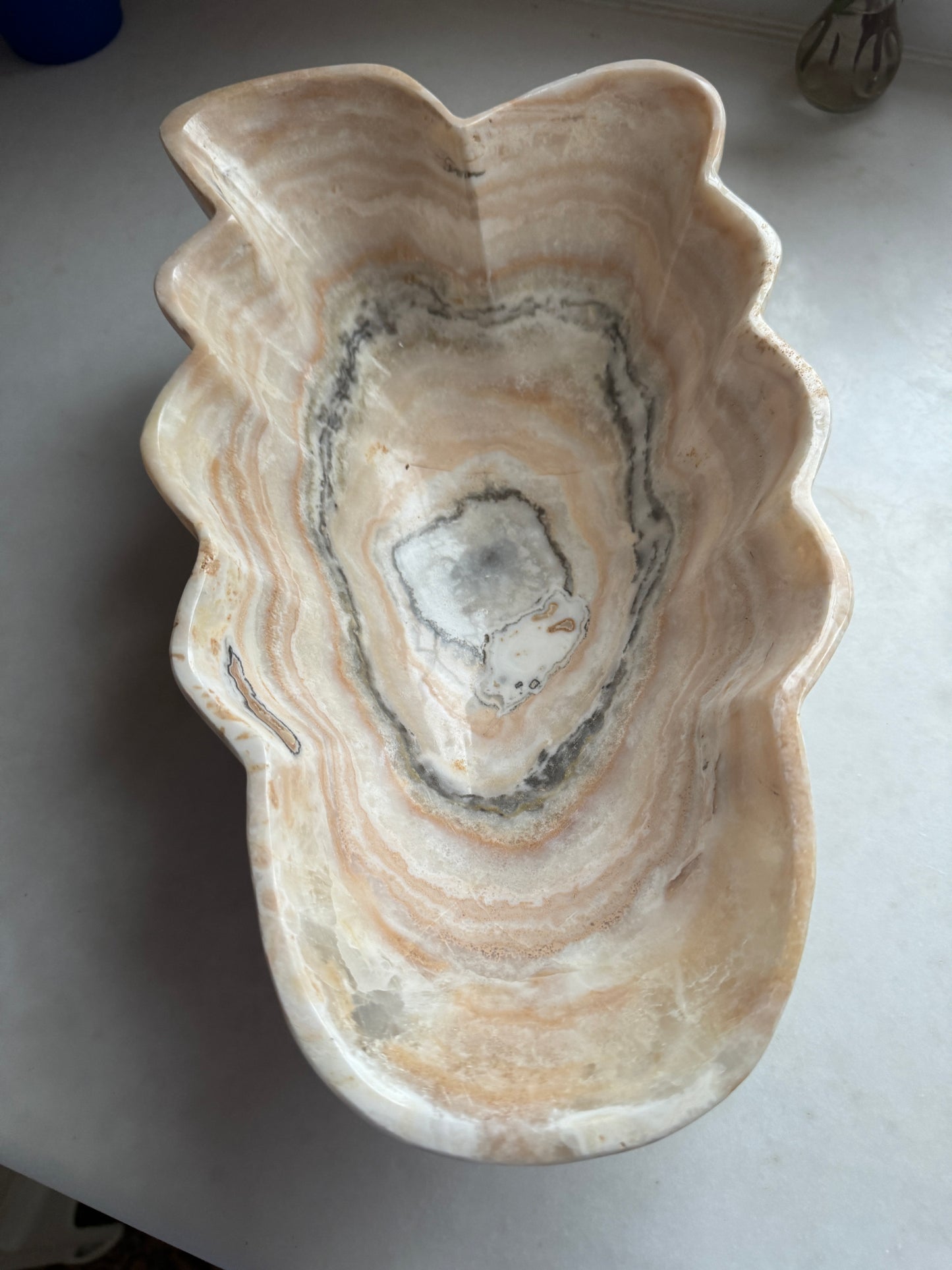 Beautiful Decorative Onyx Bowl, Home Decor, Dinner Room Essential, Centerpiece, Fruit Platter