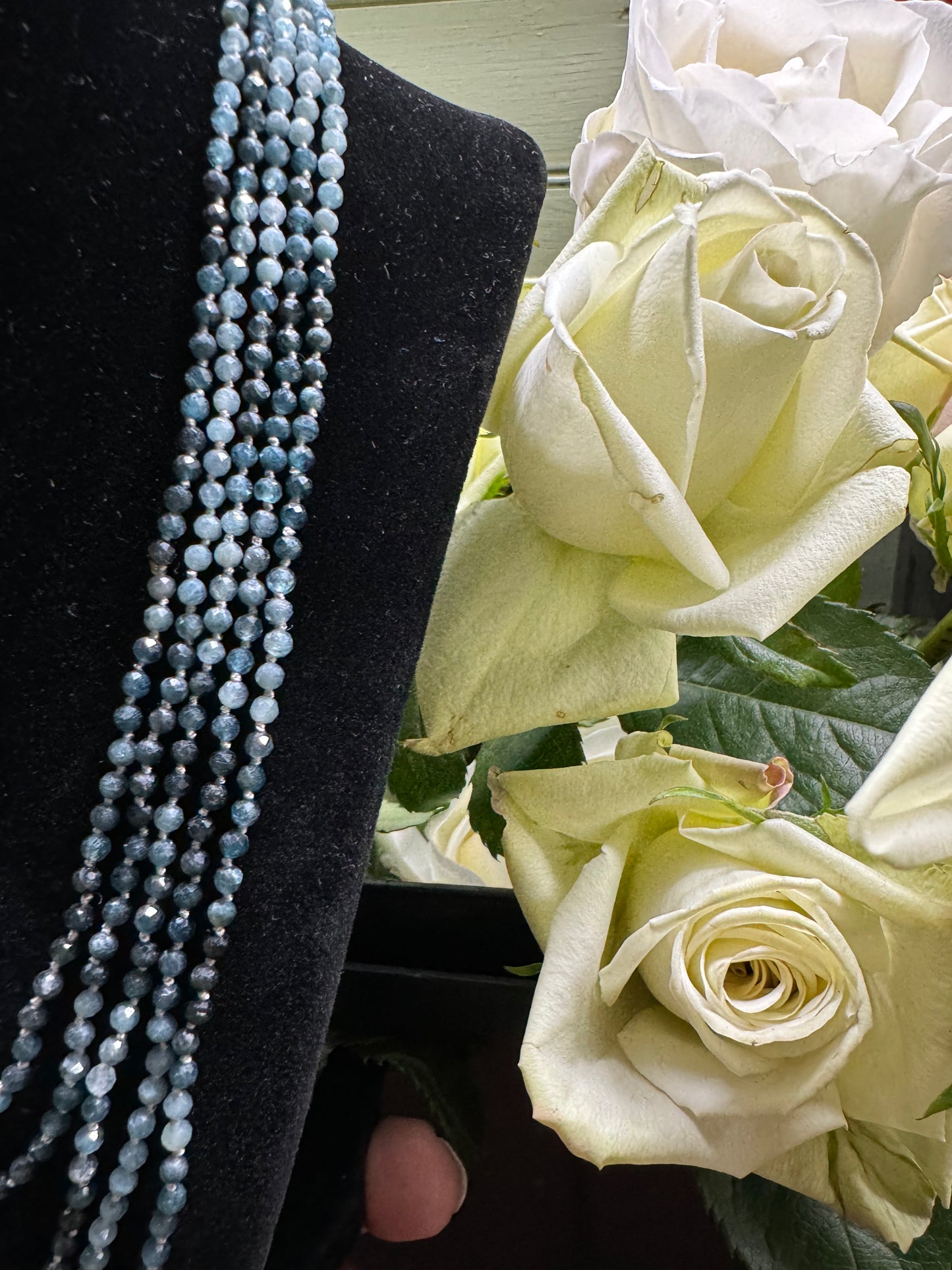 Grandidierite Wrap Necklace