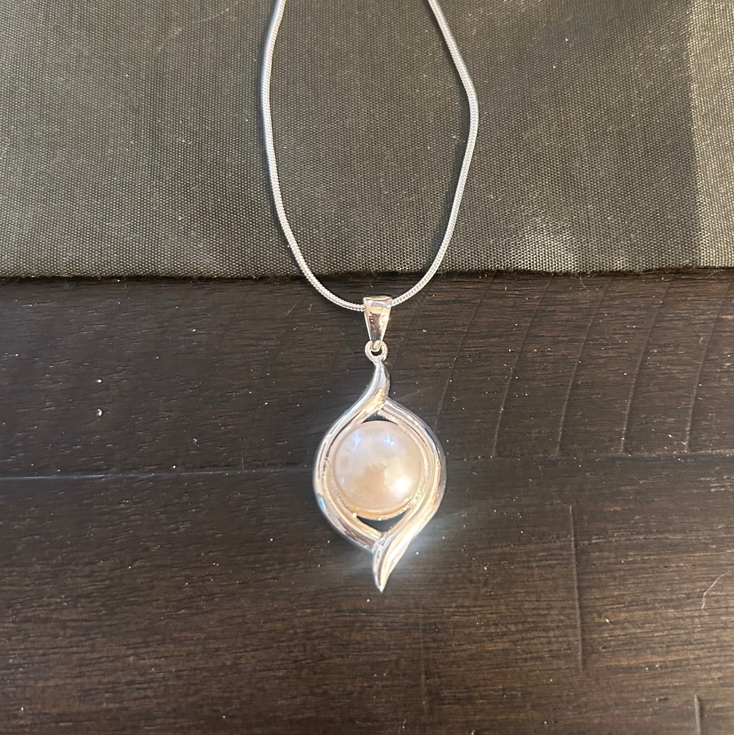 Freshwater Pearl in Silver Wrap