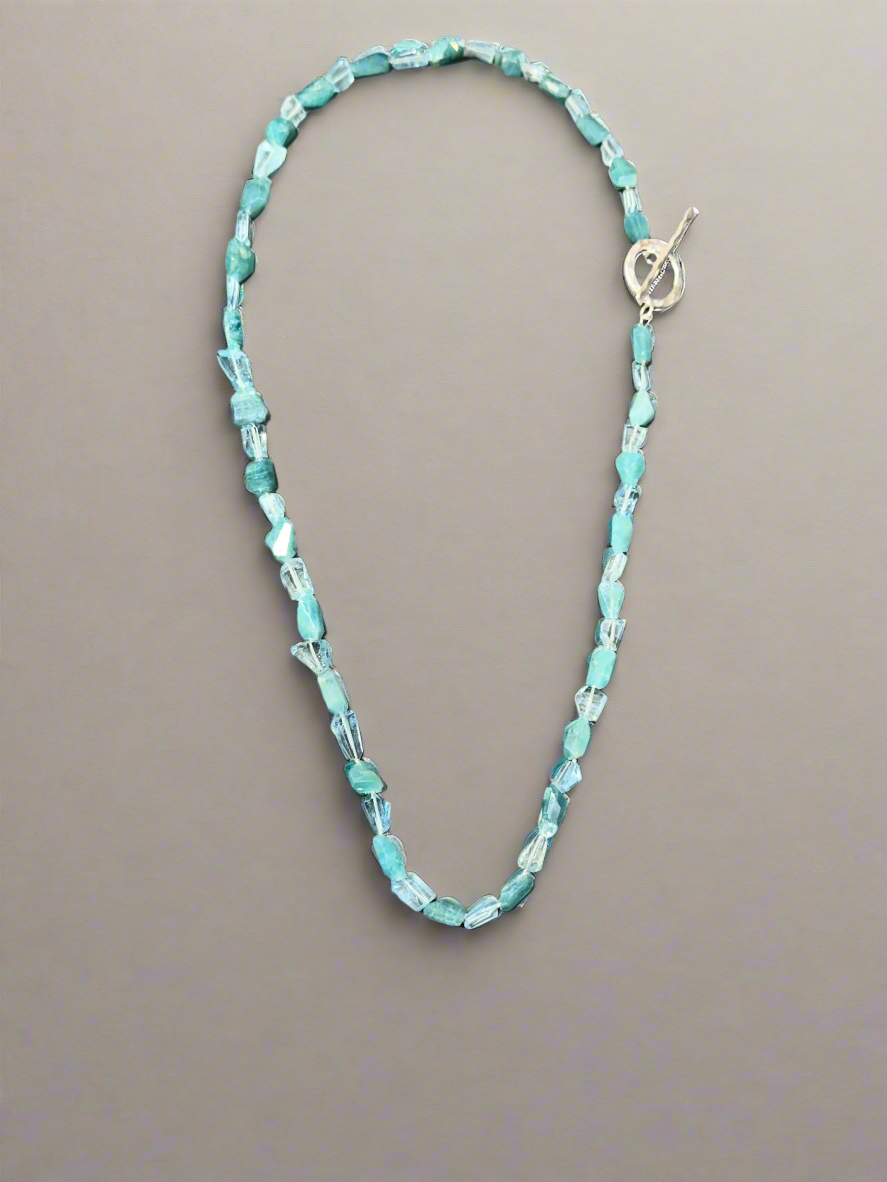 Aquamarine & Grandidierite Necklace