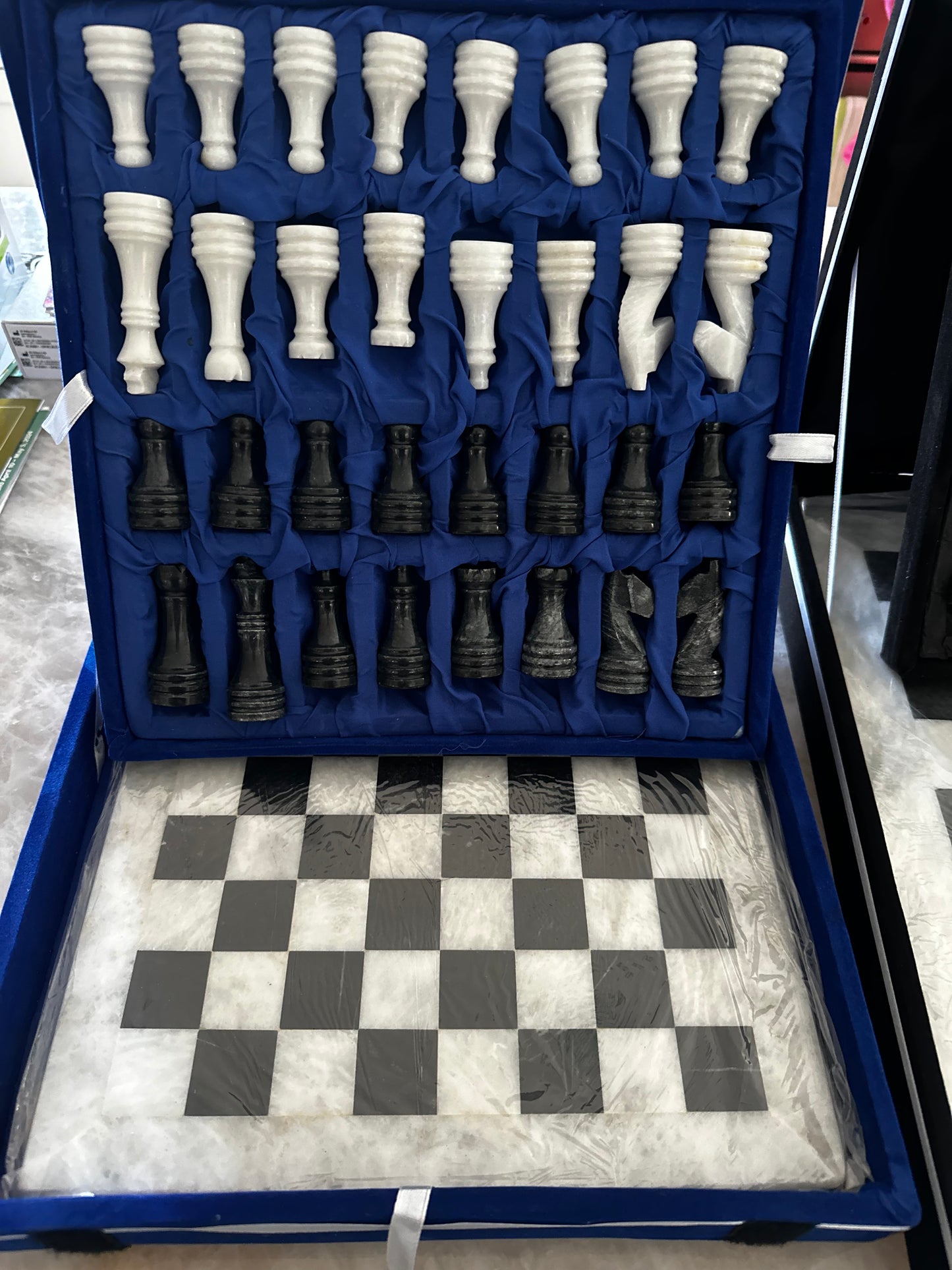 Marble Chess Set, 24 x 24