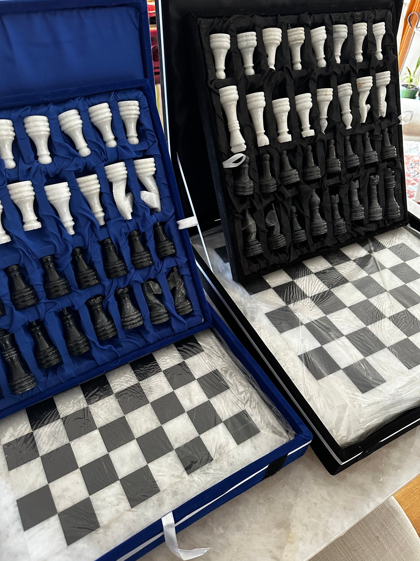 Marble Chess Set, 24 x 24
