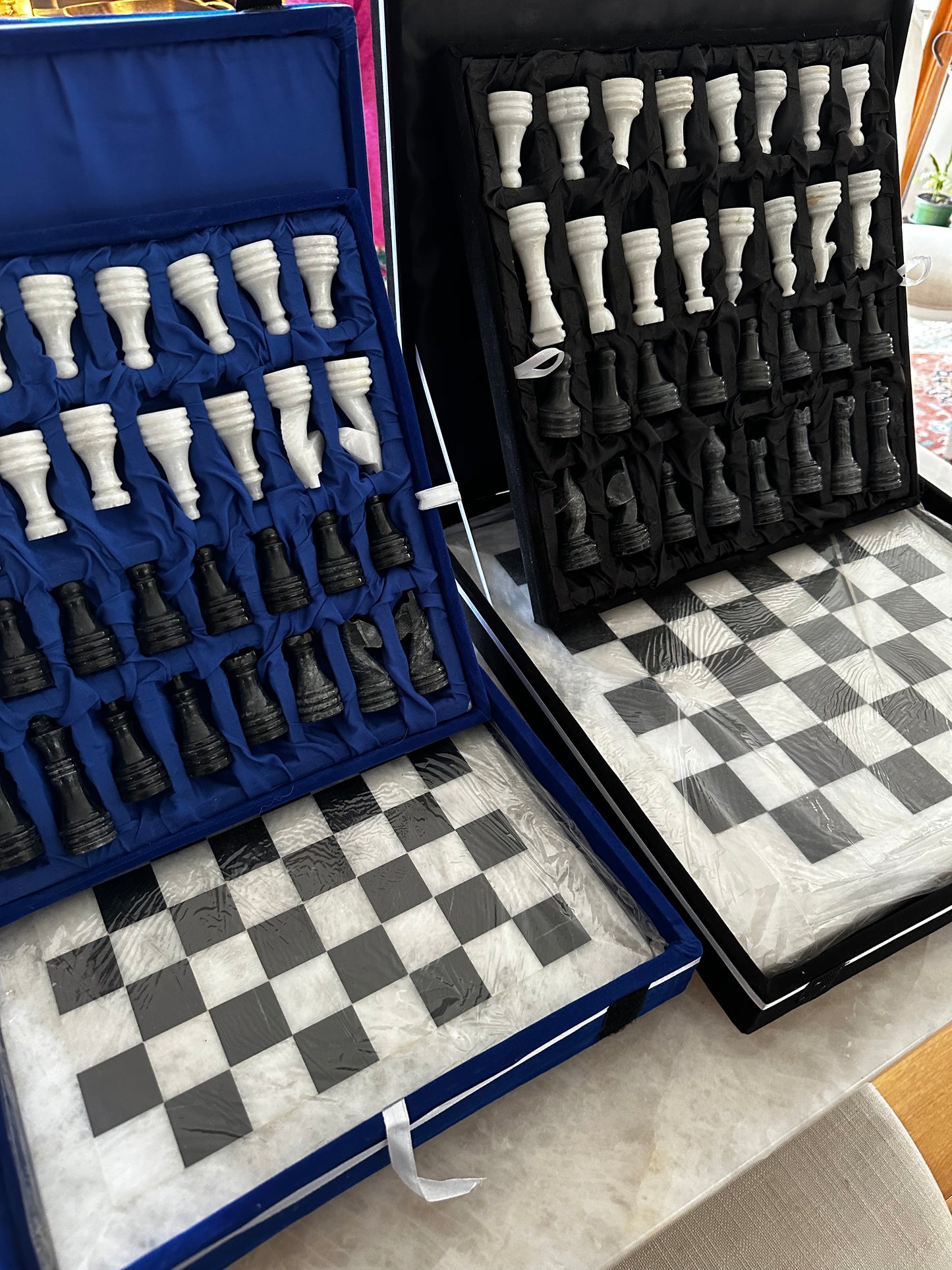 Marble Chess Set, 24 x 24