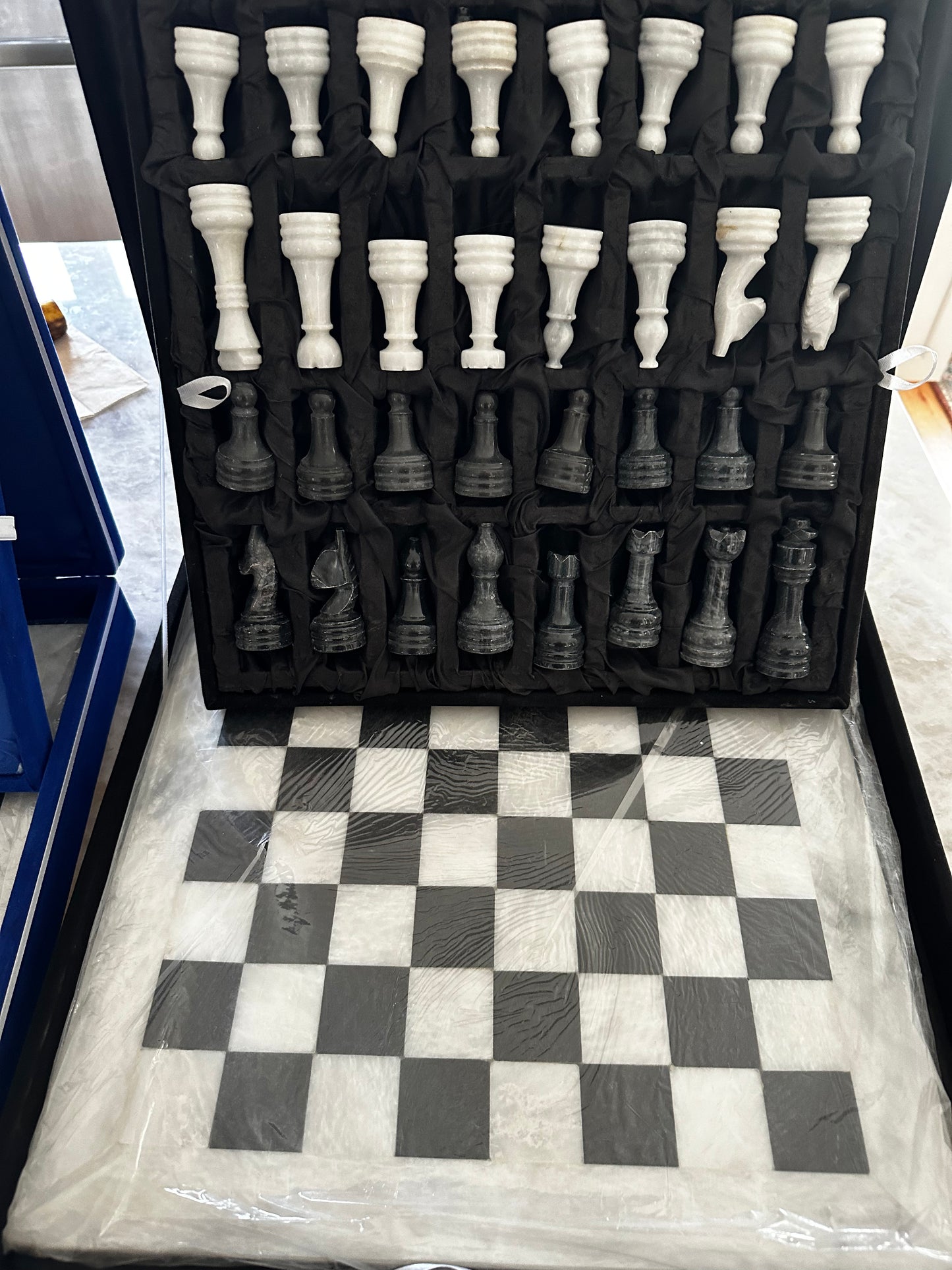 Marble Chess Set, 24 x 24