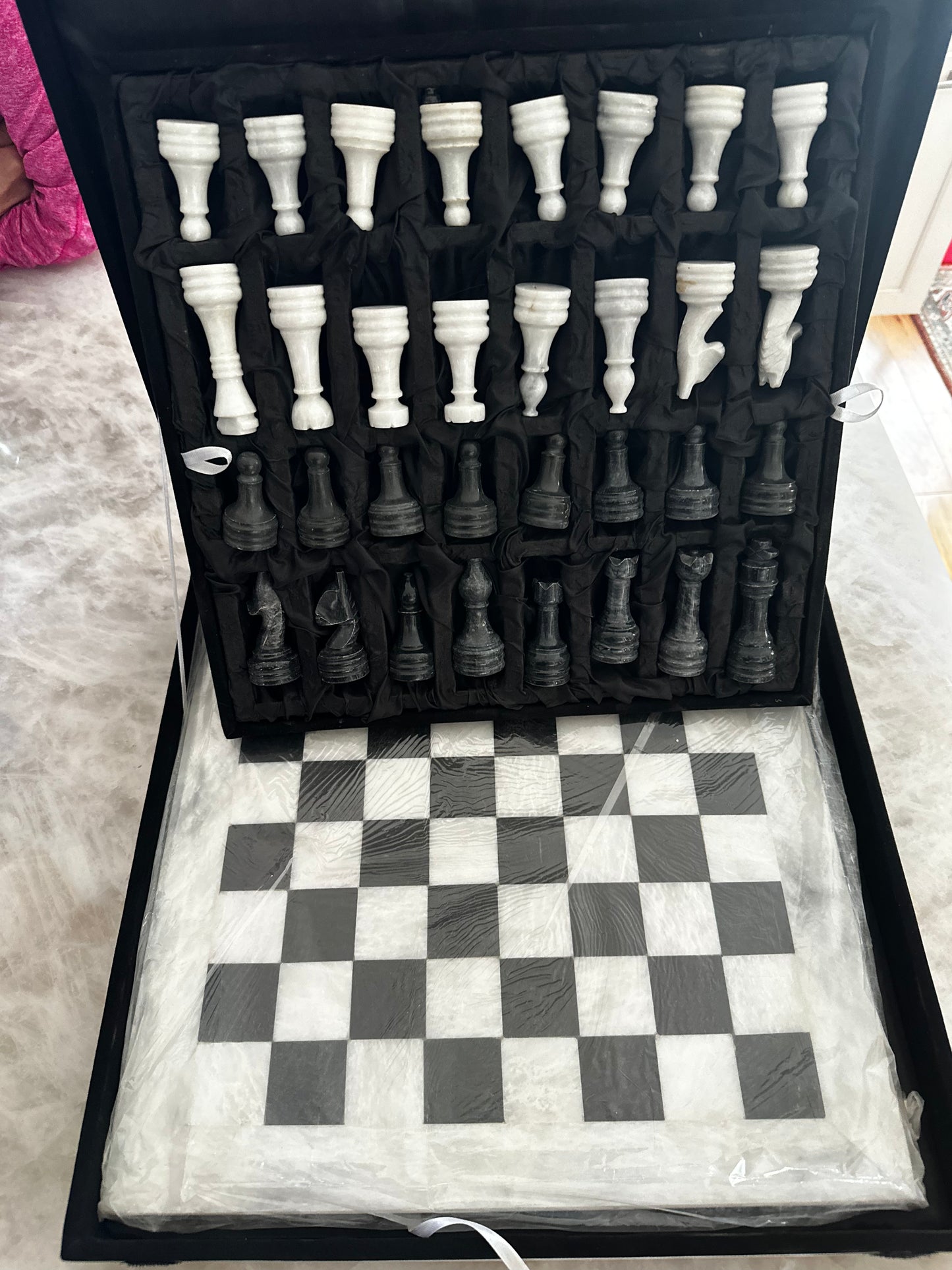 Marble Chess Set, 24 x 24