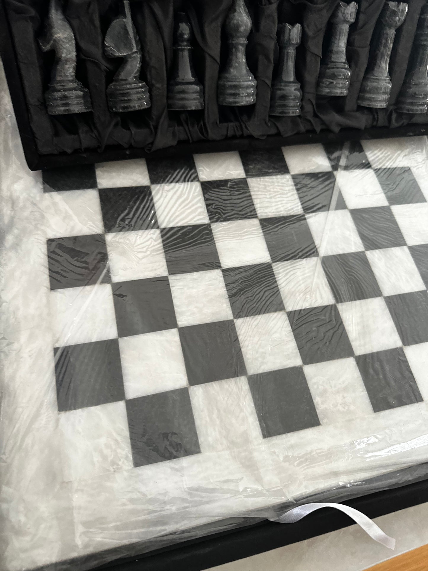 Marble Chess Set, 24 x 24