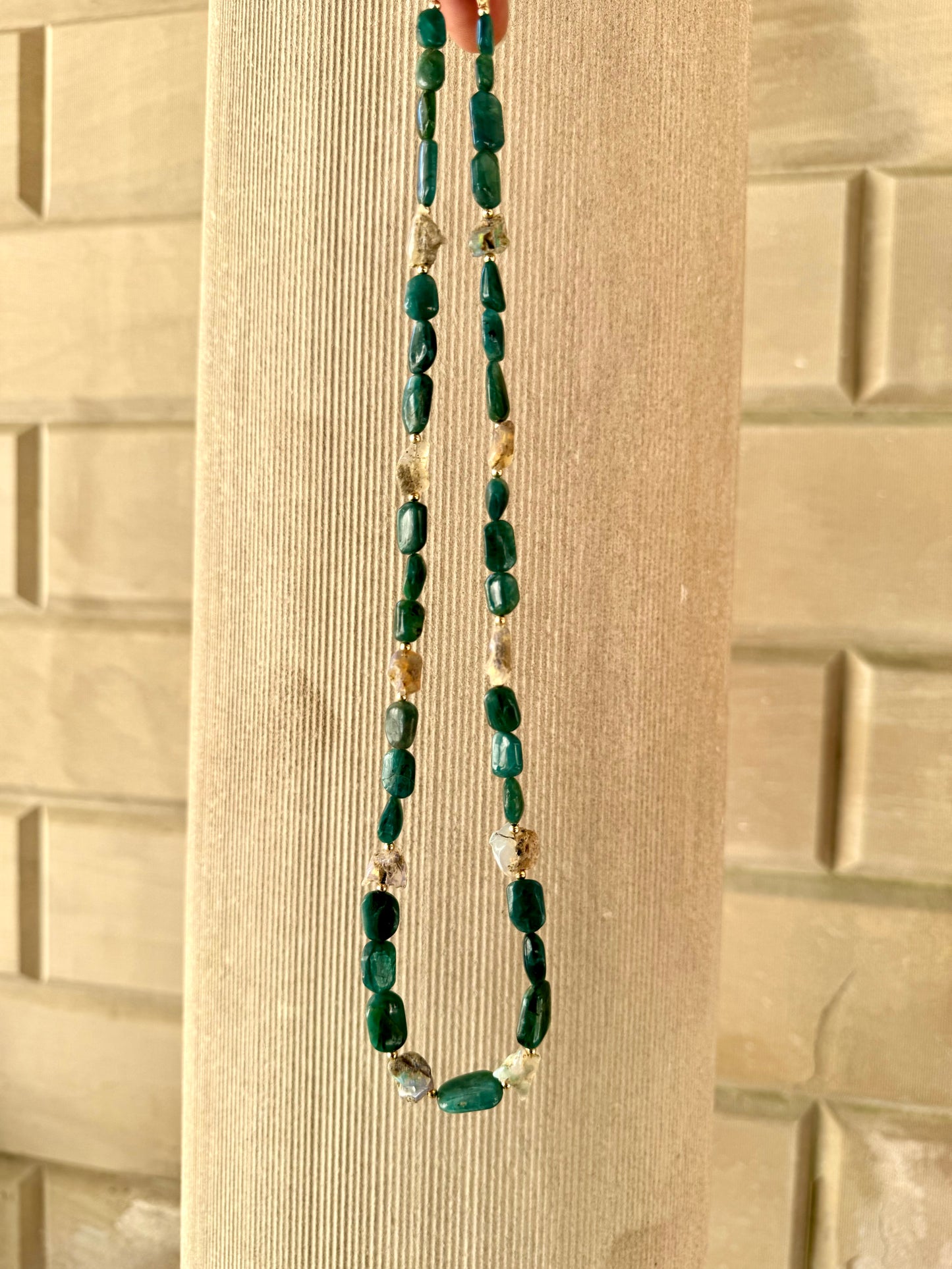 Grandidierite & Ethopian Opal, Silver Hardware