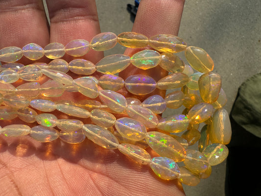 Yellow OPAL Faceted Rice Krispies