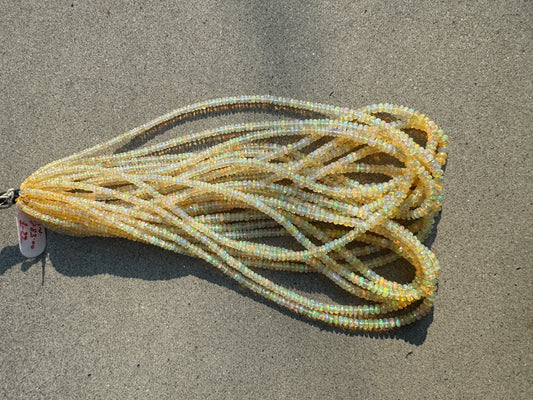 Yellow OPAL Faceted Roundelle